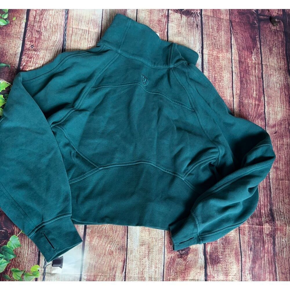 Lululemon Scuba Half Zip Green Size XS/S - Picture 6 of 8